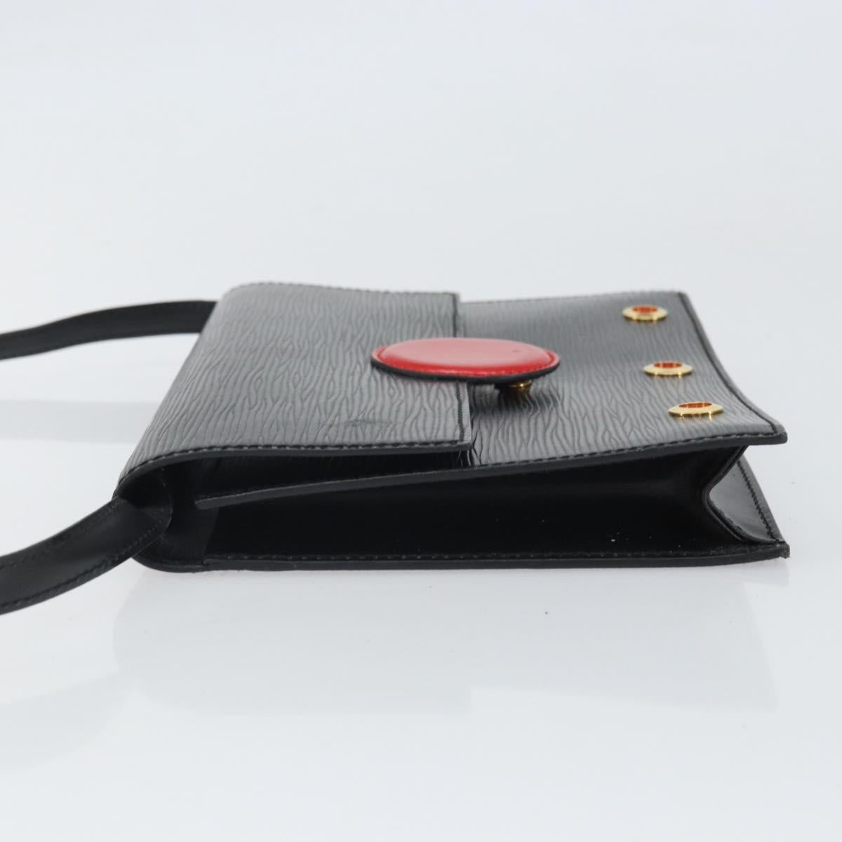 LOUIS VUITTON Epi Hublot Shoulder Bag Black Red M52557 LV Auth 170099