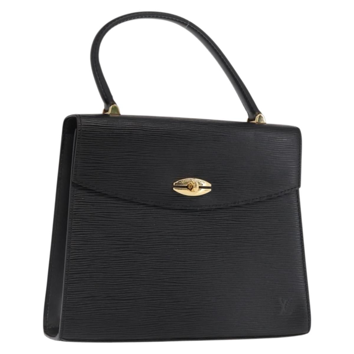 LOUIS VUITTON Epi Malesherbes Hand Bag Black M52372 LV Auth 170100