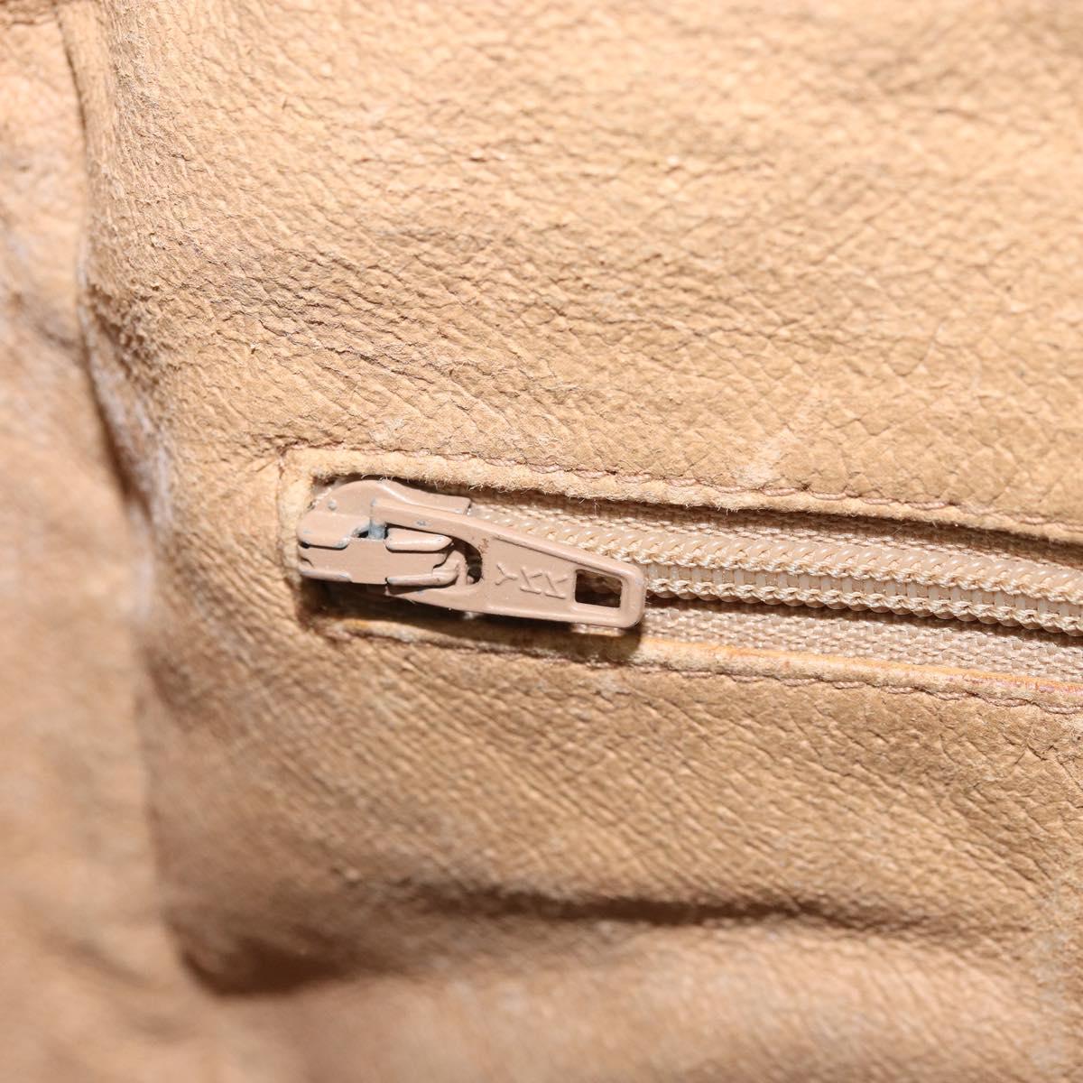 GUCCI GG Supreme Web Sherry Line Bag PVC Beige Gold 89 02 077 Auth 170108