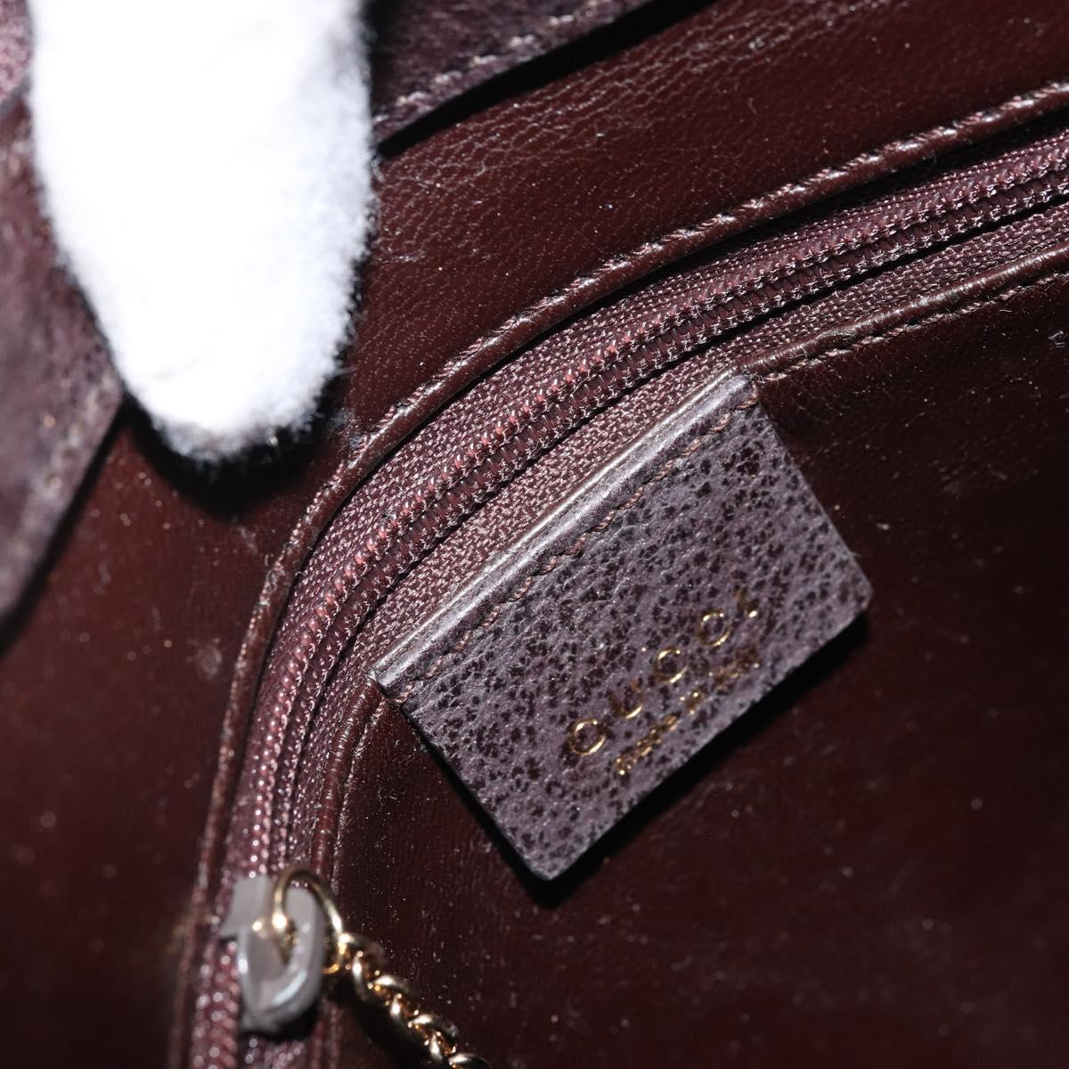 GUCCI Bamboo Tote Bag Leather Brown Gold 001 3007 3754 Auth 170115