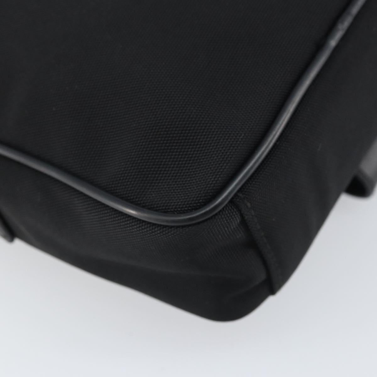 GUCCI Shoulder Bag Nylon Black Silver 018 1619 Auth 170116