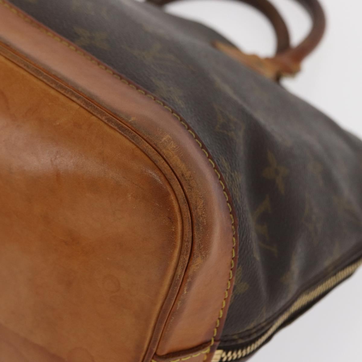 LOUIS VUITTON Monogram Alma Hand Bag M51130 LV Auth 170139