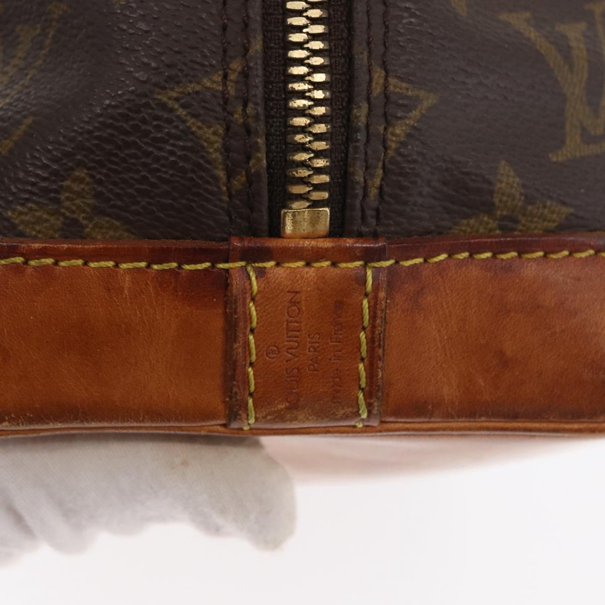 LOUIS VUITTON Monogram Alma Hand Bag M51130 LV Auth 170139