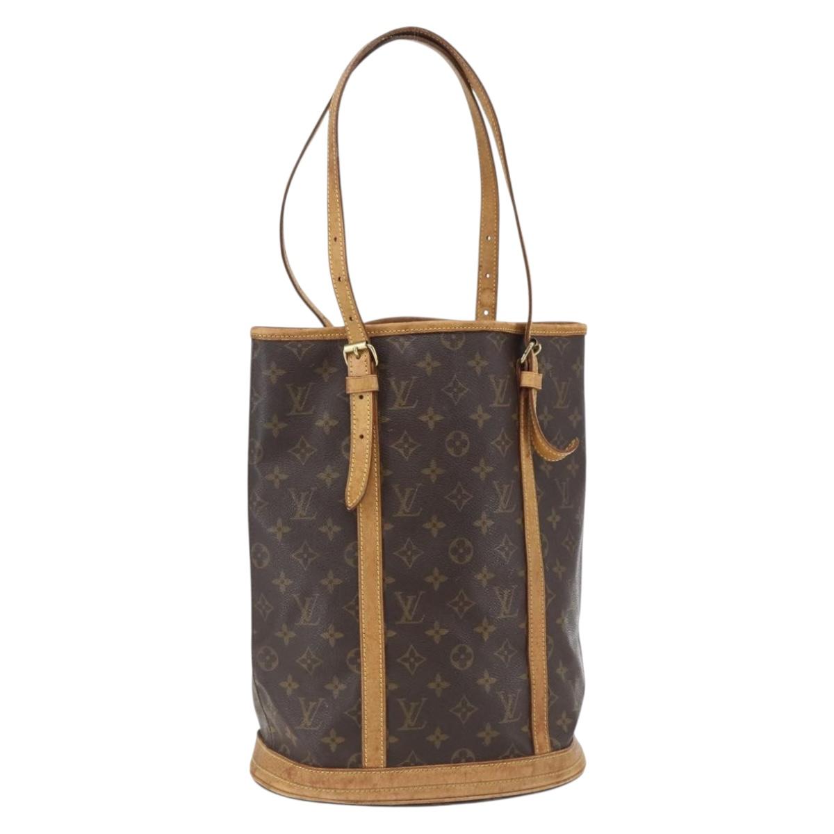 LOUIS VUITTON Monogram Bucket GM Shoulder Bag M42236 LV Auth 170146