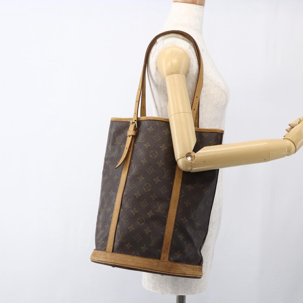 LOUIS VUITTON Monogram Bucket GM Shoulder Bag M42236 LV Auth 170146