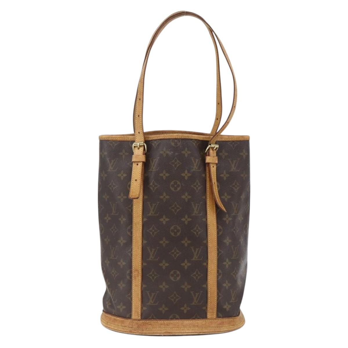 LOUIS VUITTON Monogram Bucket GM Shoulder Bag M42236 LV Auth 170146