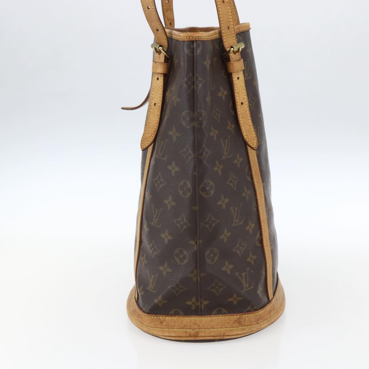 LOUIS VUITTON Monogram Bucket GM Shoulder Bag M42236 LV Auth 170146