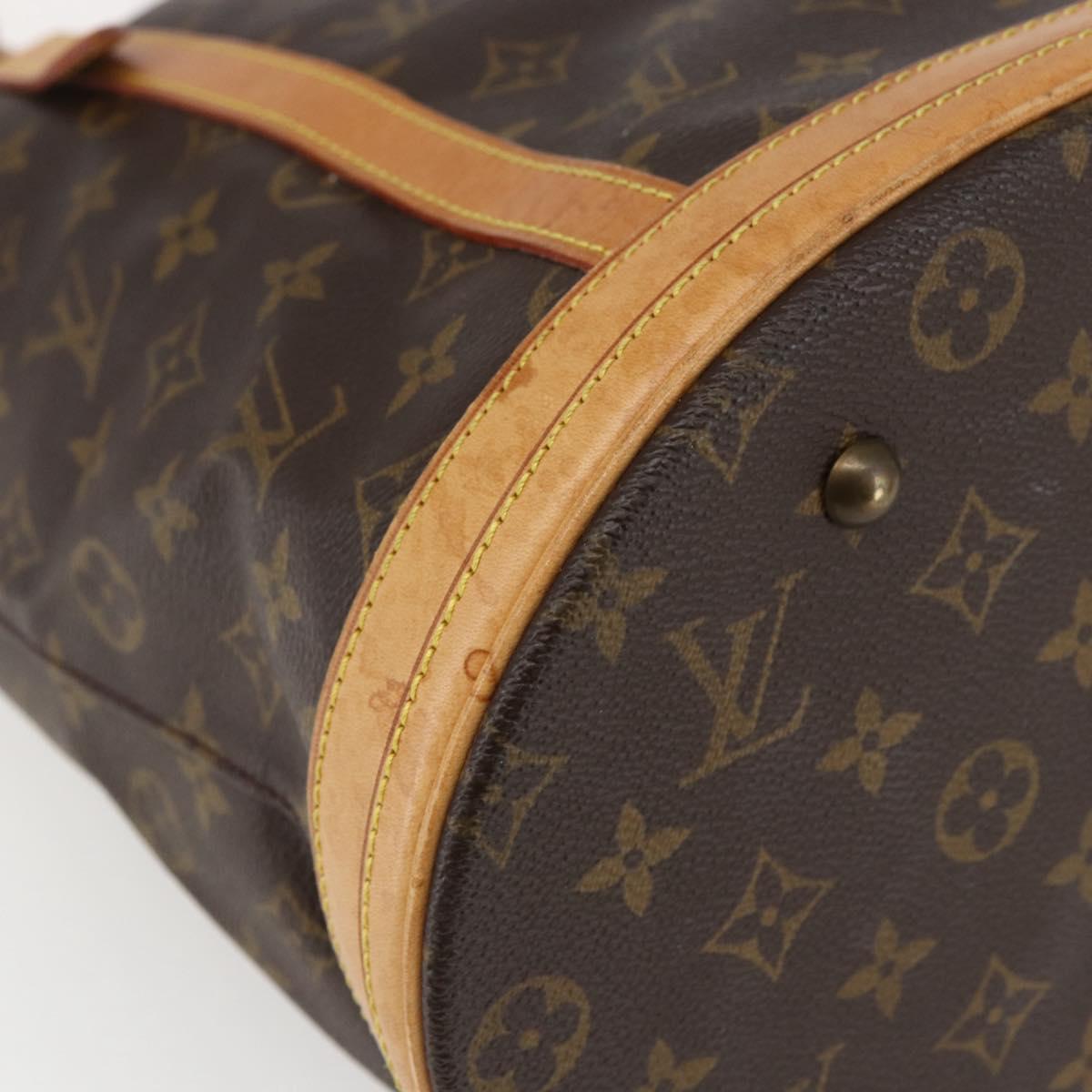 LOUIS VUITTON Monogram Bucket GM Shoulder Bag M42236 LV Auth 170148