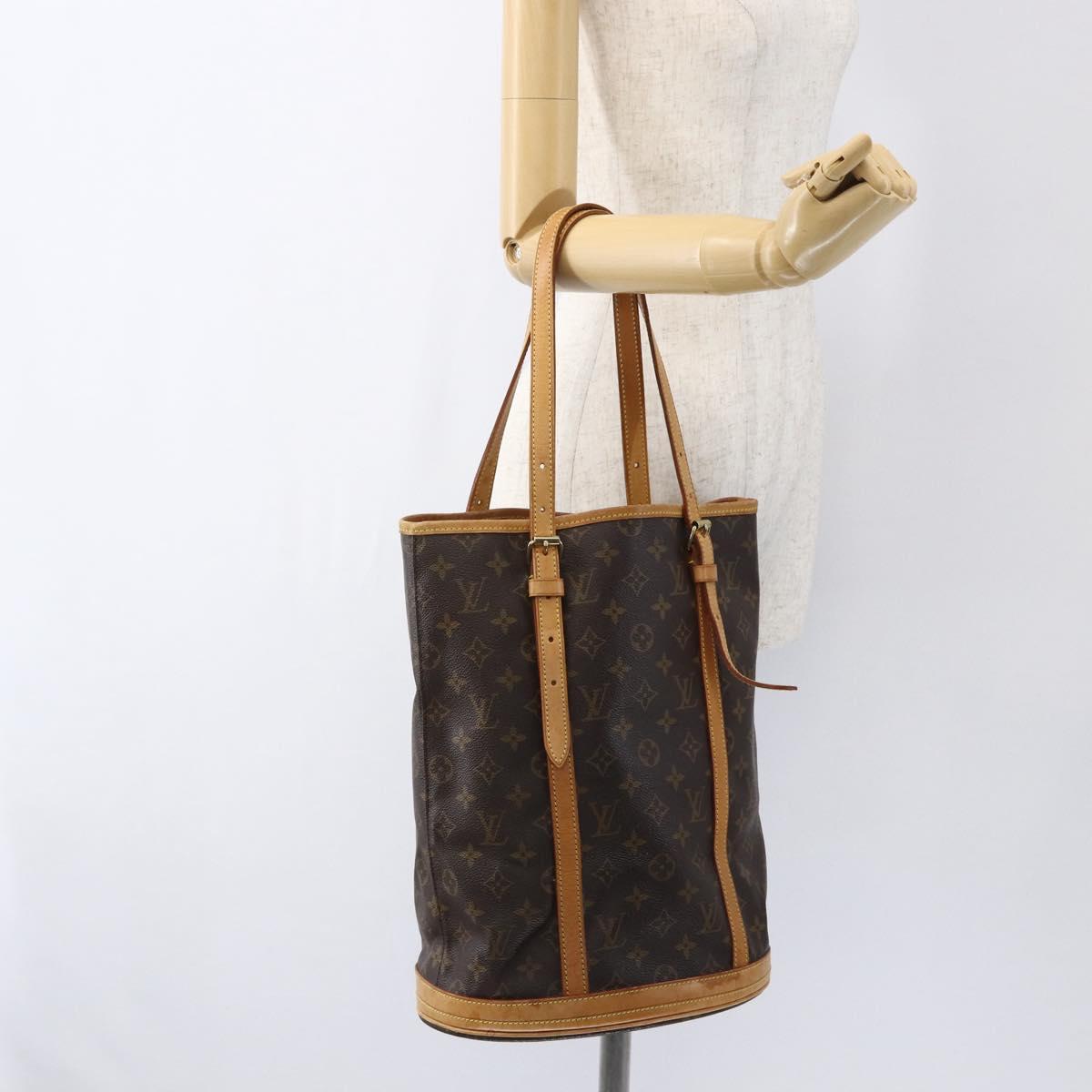 LOUIS VUITTON Monogram Bucket GM Shoulder Bag M42236 LV Auth 170148