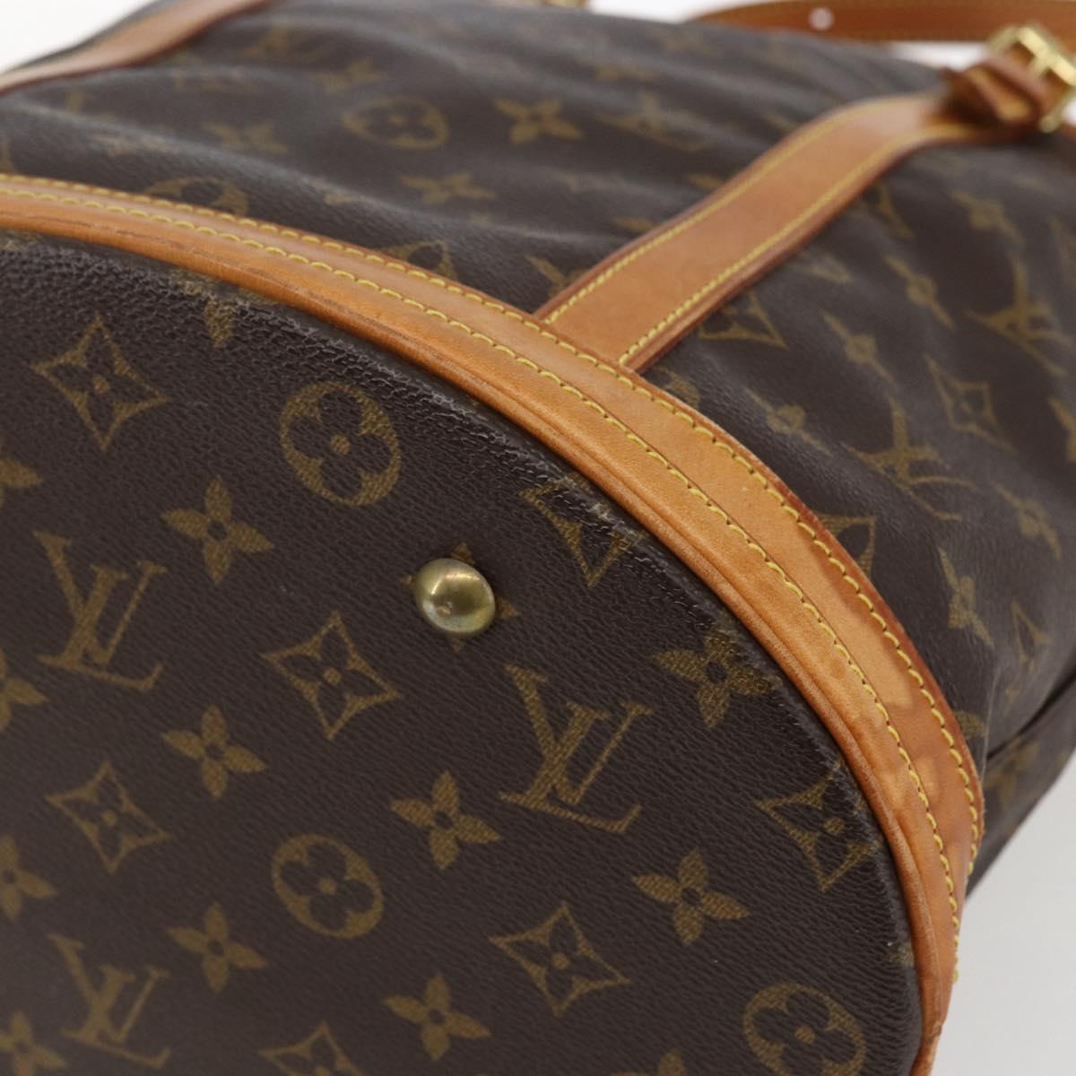 LOUIS VUITTON Monogram Bucket GM Shoulder Bag M42236 LV Auth 170152