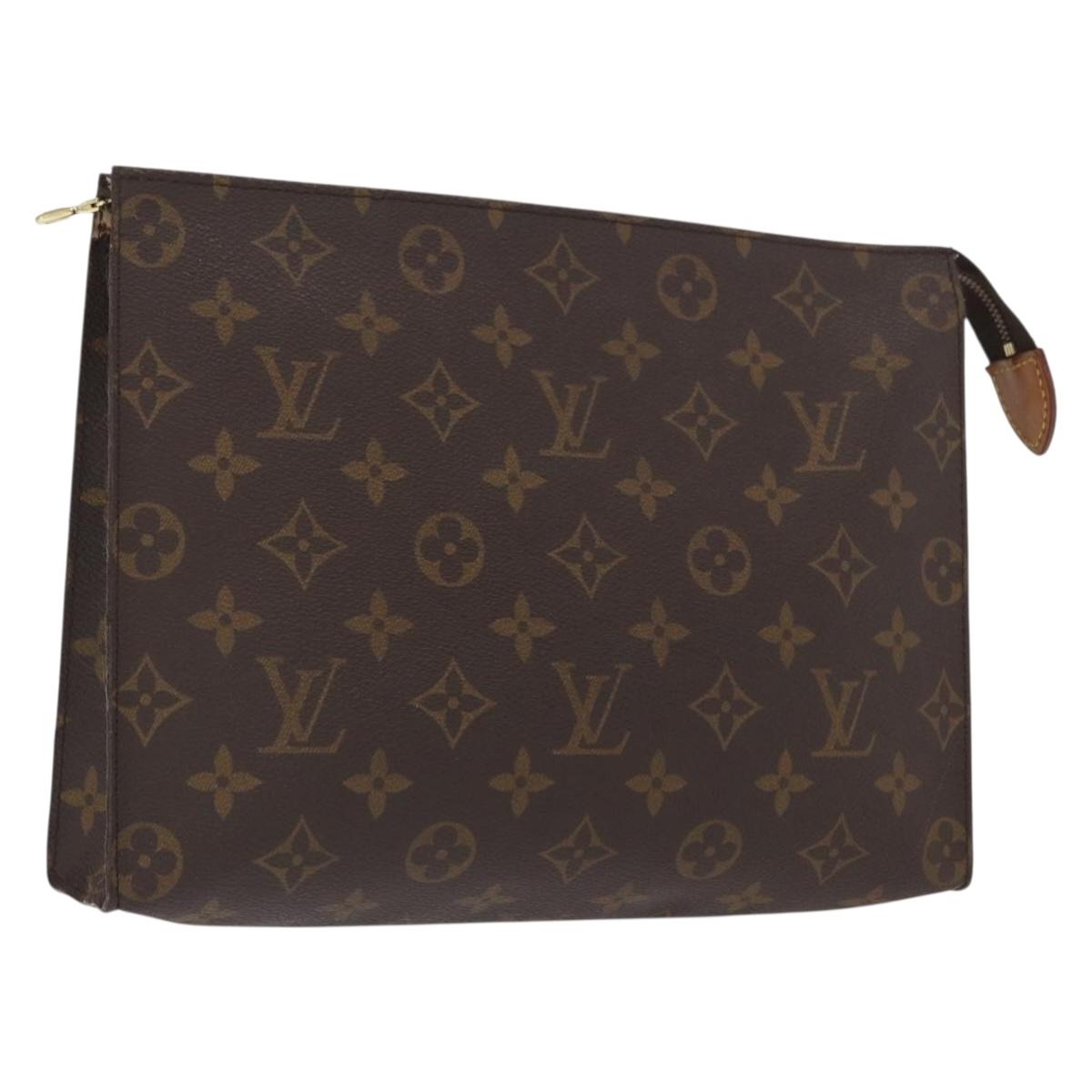 LOUIS VUITTON Monogram Poche Toilette 26 Pouch M47542 LV Auth 170185