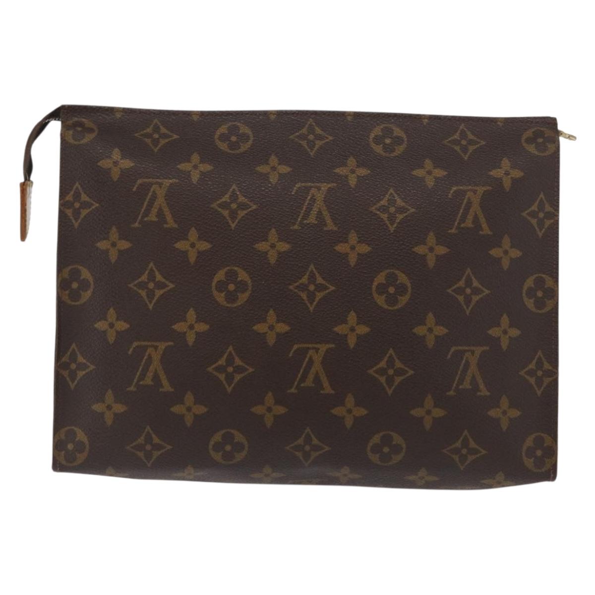 LOUIS VUITTON Monogram Poche Toilette 26 Pouch M47542 LV Auth 170187