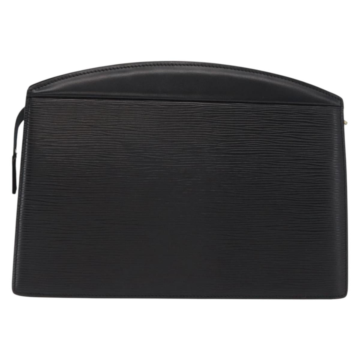 LOUIS VUITTON Epi Trousse Crete Pouch Black M48402 LV Auth 170190
