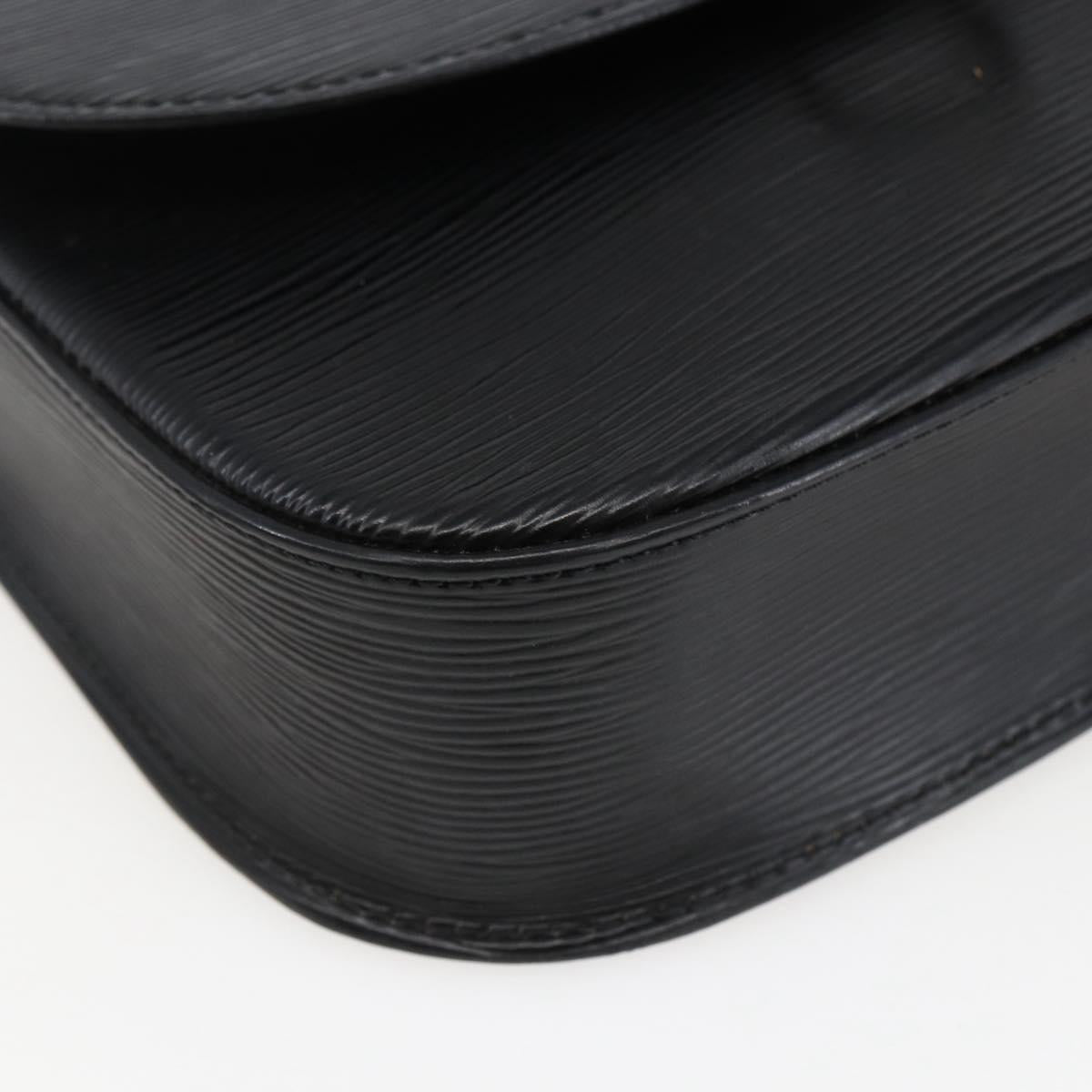 LOUIS VUITTON Epi Saint Cloud GM Shoulder Bag Black Noir M52192 LV Auth 170192