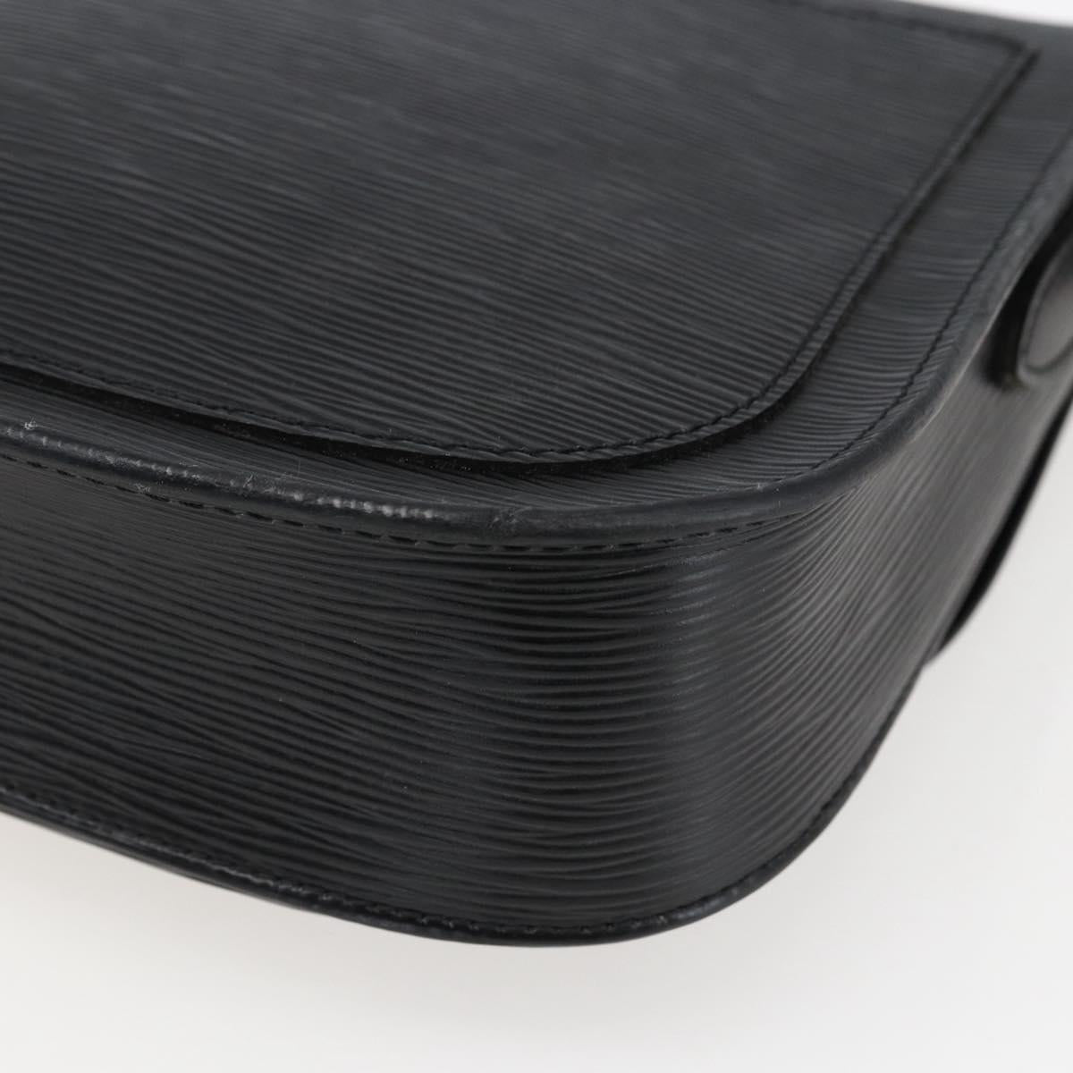 LOUIS VUITTON Epi Saint Cloud GM Shoulder Bag Black Noir M52192 LV Auth 170192