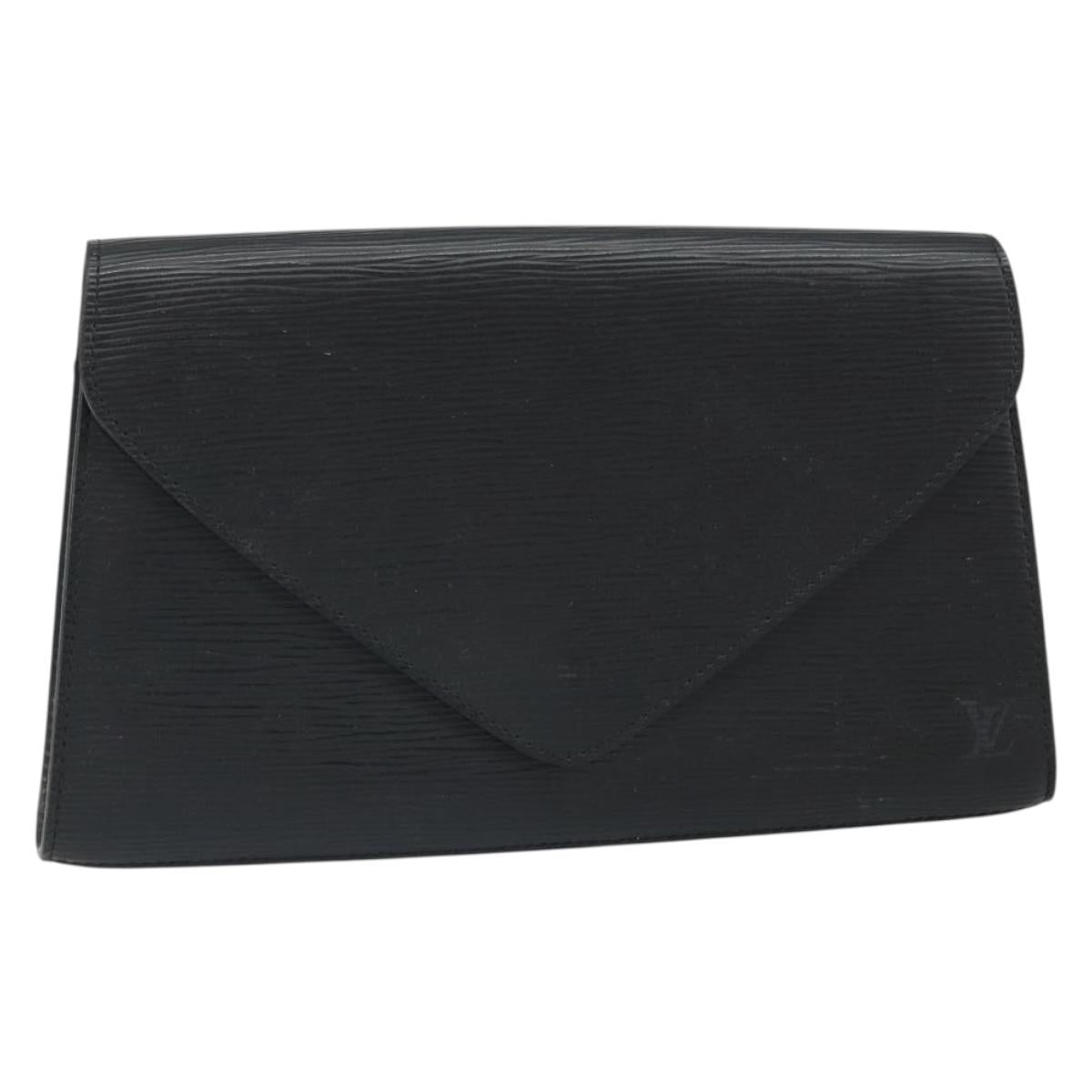 LOUIS VUITTON Epi Art Deco Clutch Bag Black M52632 LV Auth 170193