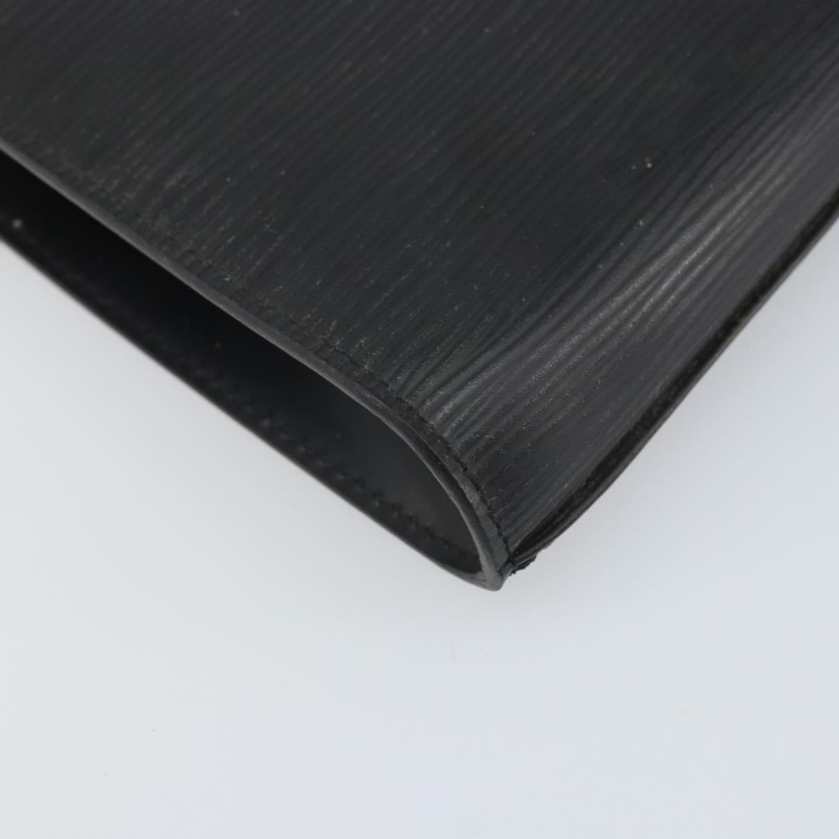 LOUIS VUITTON Epi Art Deco Clutch Bag Black M52632 LV Auth 170193