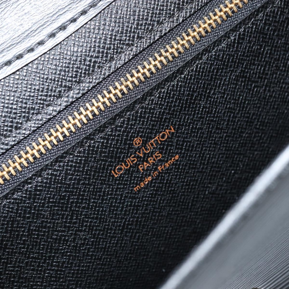 LOUIS VUITTON Epi Art Deco Clutch Bag Black M52632 LV Auth 170193