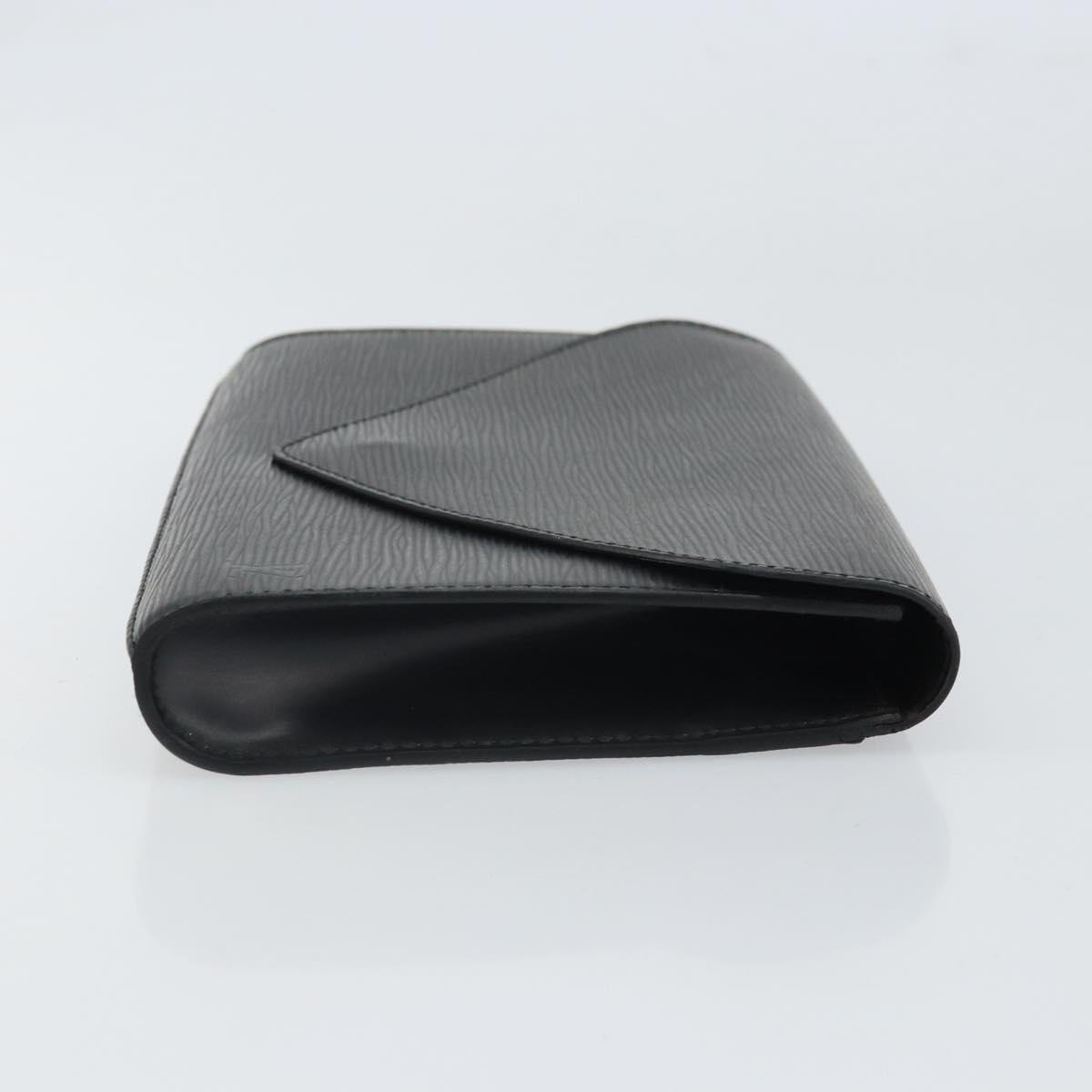 LOUIS VUITTON Epi Art Deco Clutch Bag Black M52632 LV Auth 170193