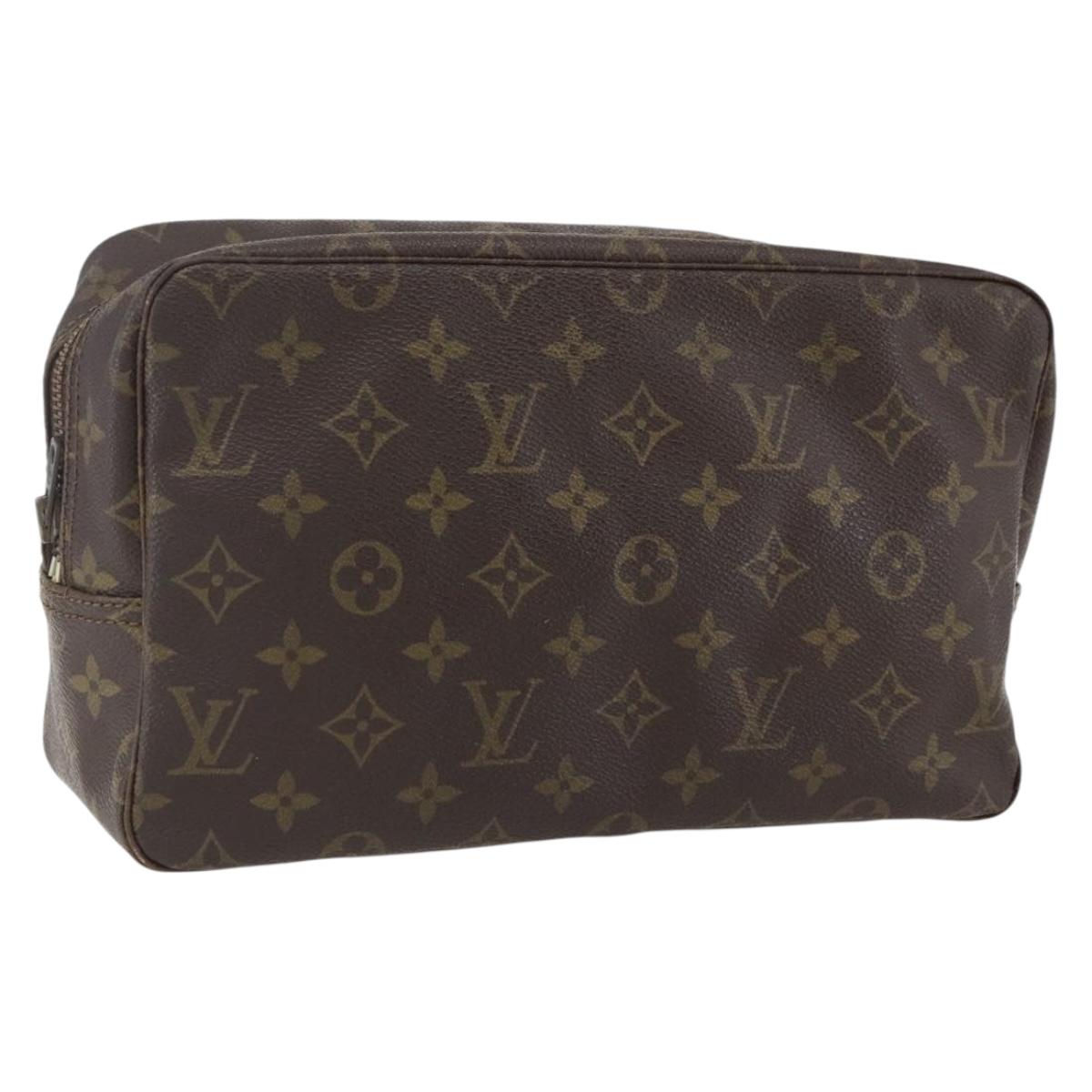 LOUIS VUITTON Monogram Trousse Toilette 28 Clutch Bag M47522 LV Auth 170197