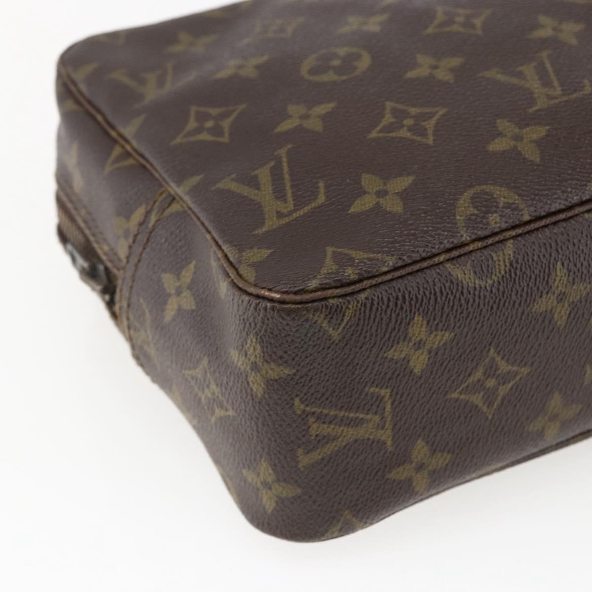 LOUIS VUITTON Monogram Trousse Toilette 28 Clutch Bag M47522 LV Auth 170197
