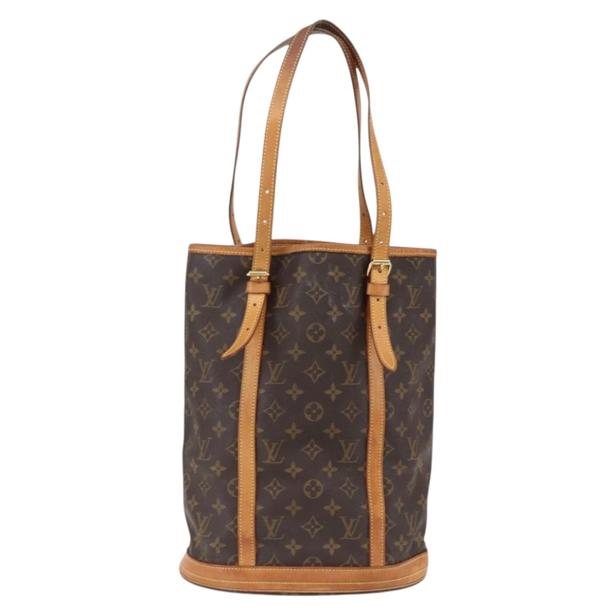 LOUIS VUITTON Monogram Bucket GM Shoulder Bag M42236 LV Auth 170223