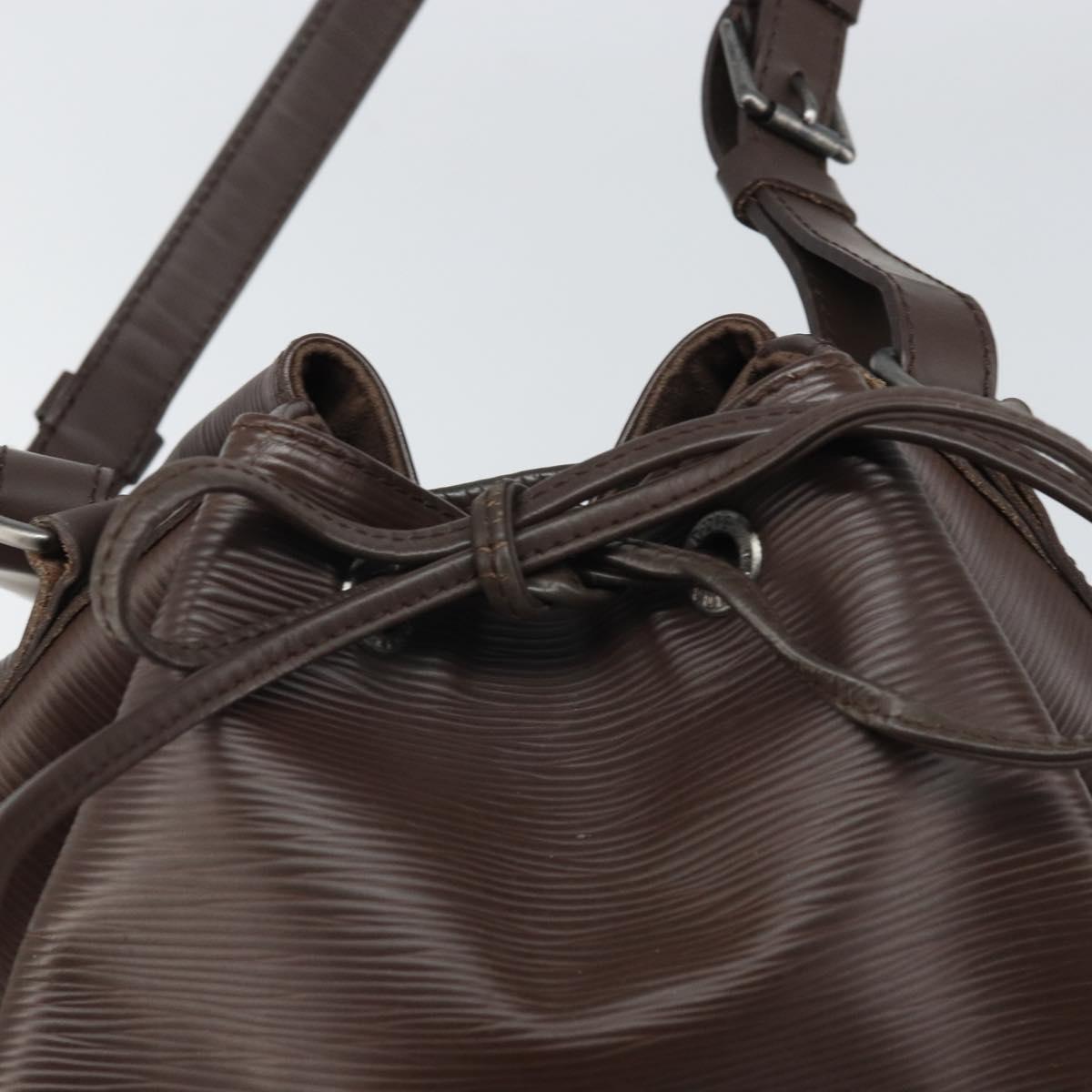 LOUIS VUITTON Epi Petit Noe Shoulder Bag Mocha M5901D LV Auth 170242V