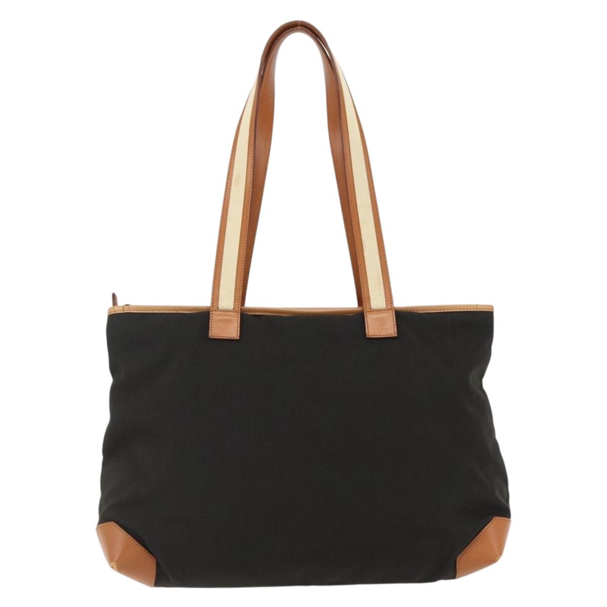 GUCCI Tote Bag Canvas Brown 019 04565 1956 Auth 170250