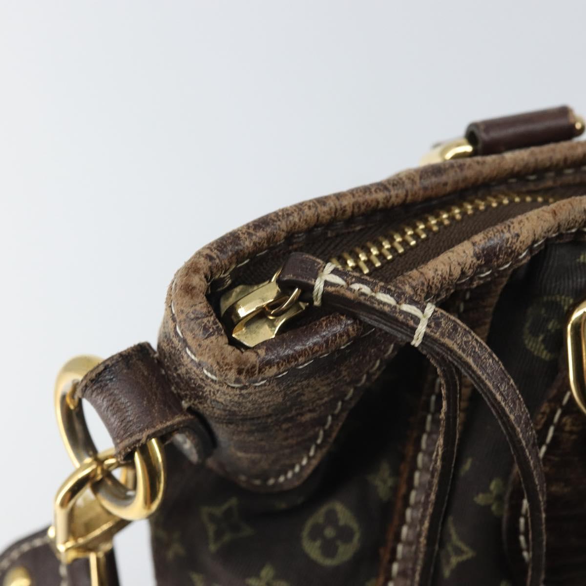 LOUIS VUITTON Monogram Mini Lin Buzasu Anjoul Bag Brown M95617 LV Auth 170251