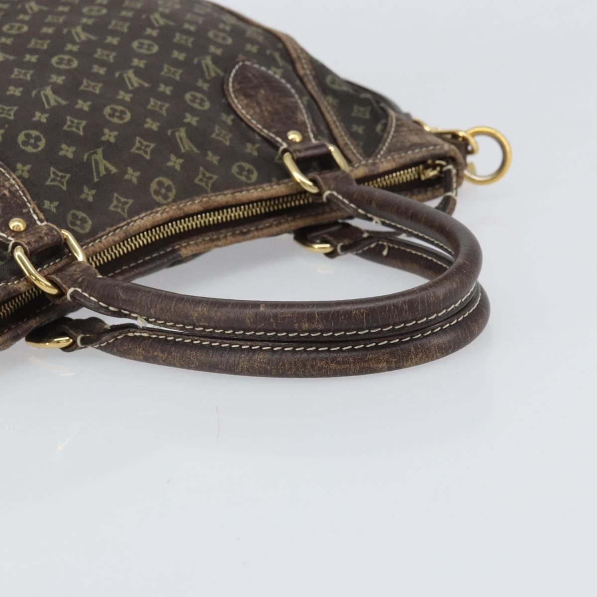 LOUIS VUITTON Monogram Mini Lin Buzasu Anjoul Bag Brown M95617 LV Auth 170251