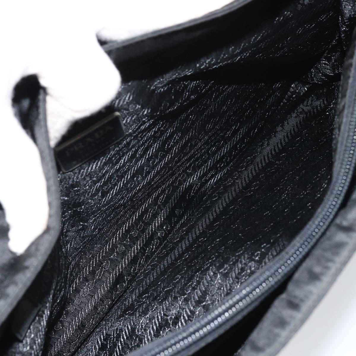 PRADA Hand Bag Patent leather Black Auth 170277