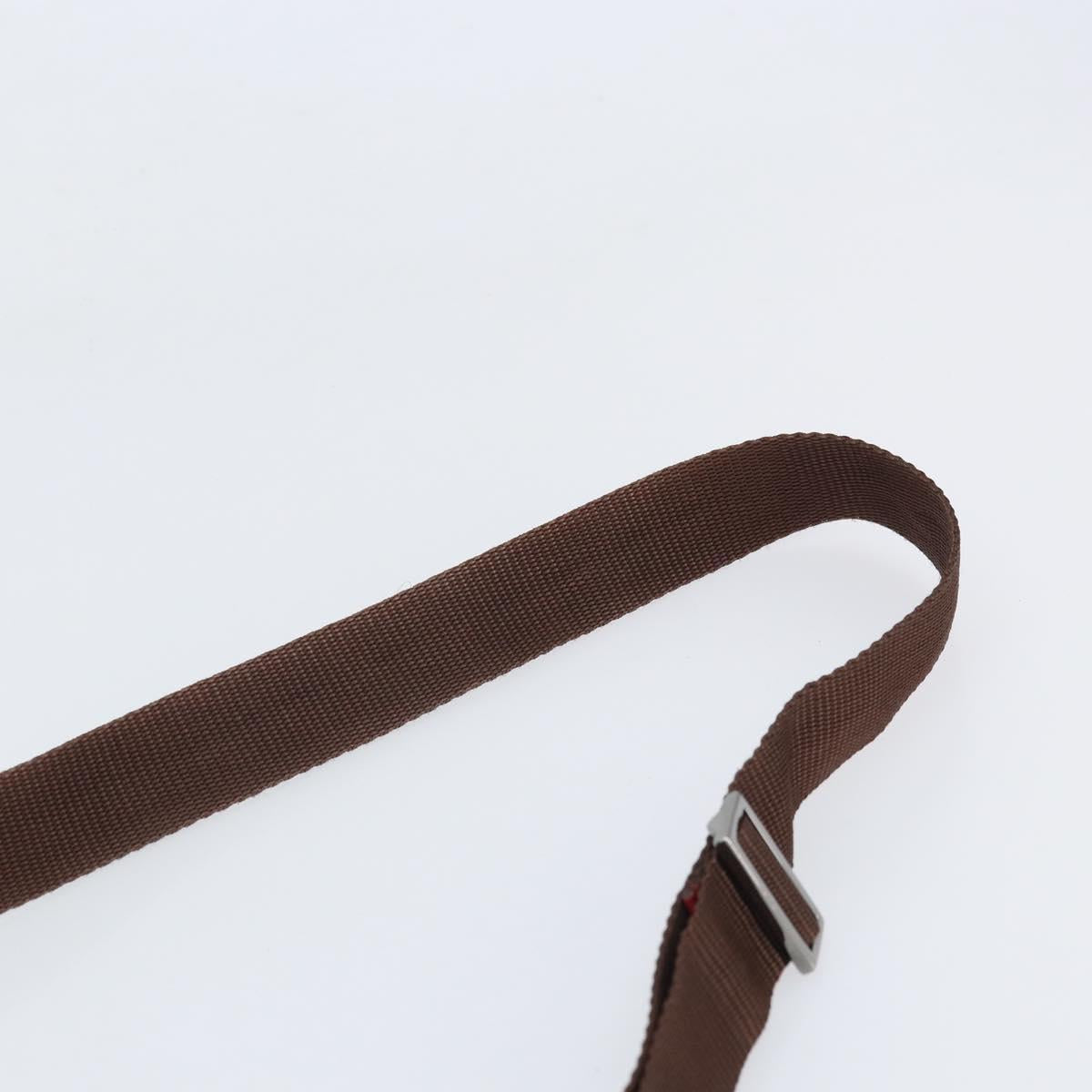 GUCCI Guccissima Shoulder Bag Canvas Brown Silver 257301 Auth 170311