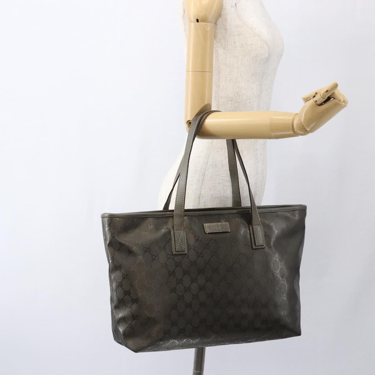 GUCCI GG Implementation Tote Bag Gold 211137 Auth 170316