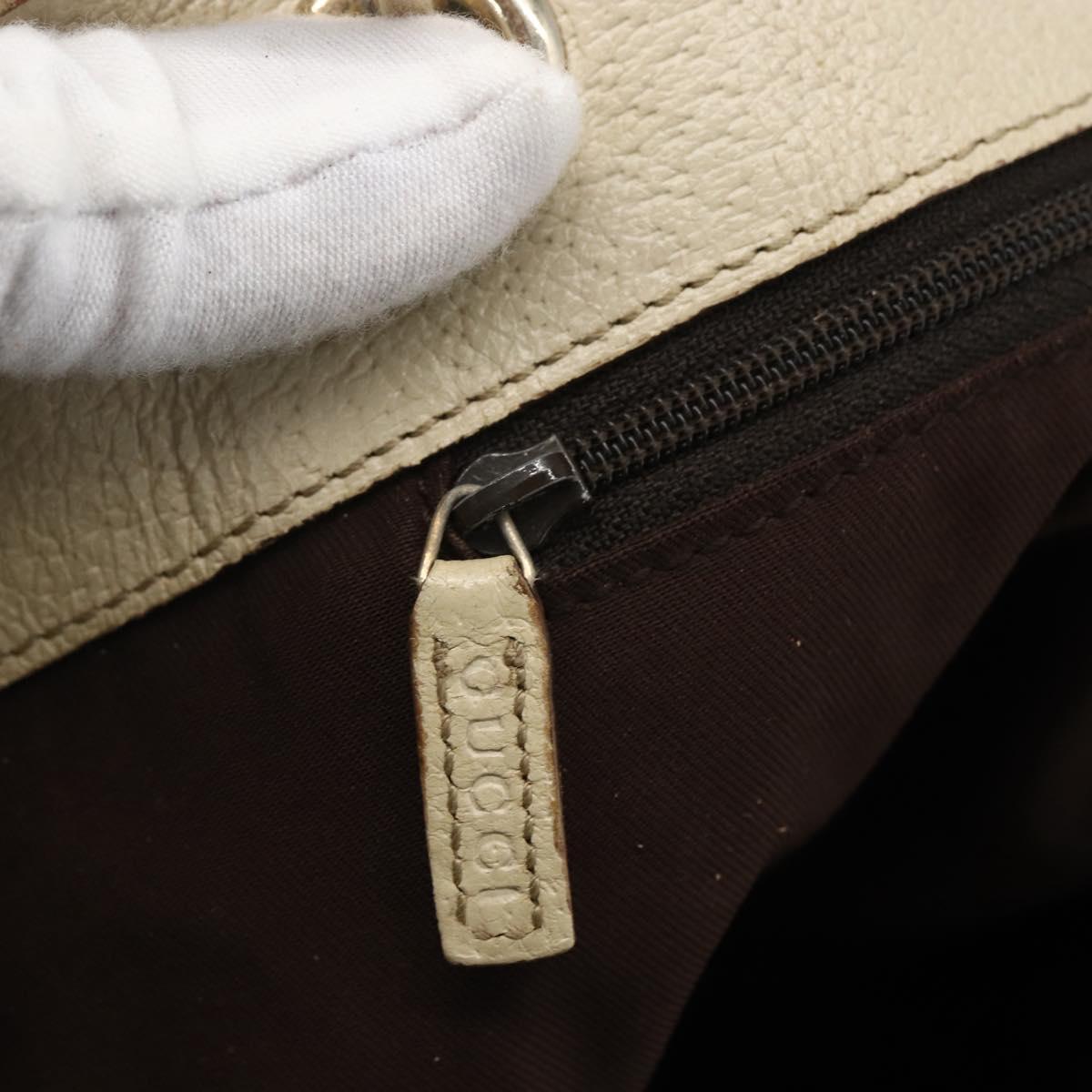 GUCCI GG Canvas Tote Bag Beige Gold 120836 Auth 170368