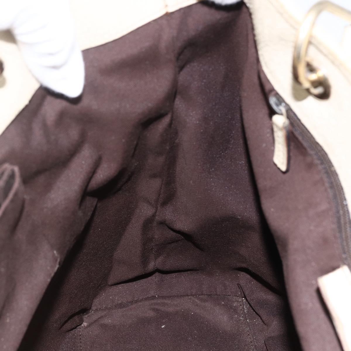 GUCCI GG Canvas Tote Bag Beige Gold 120836 Auth 170368