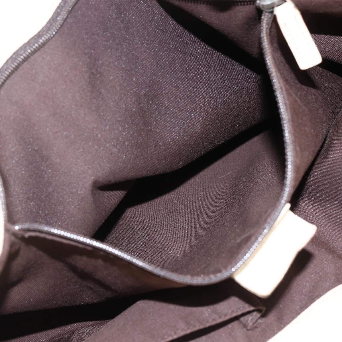 GUCCI GG Canvas Tote Bag Beige Gold 120836 Auth 170368