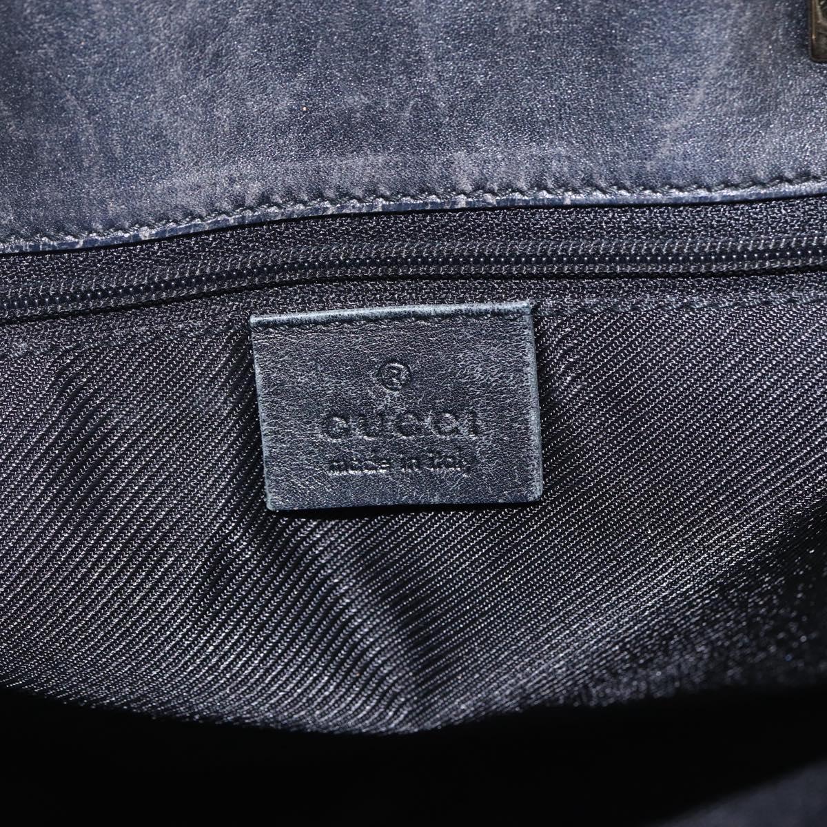 GUCCI GG Canvas Tote Bag Black Gold 002 1098 1705 Auth 170374