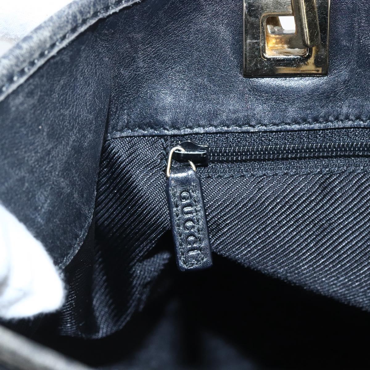 GUCCI GG Canvas Tote Bag Black Gold 002 1098 1705 Auth 170374