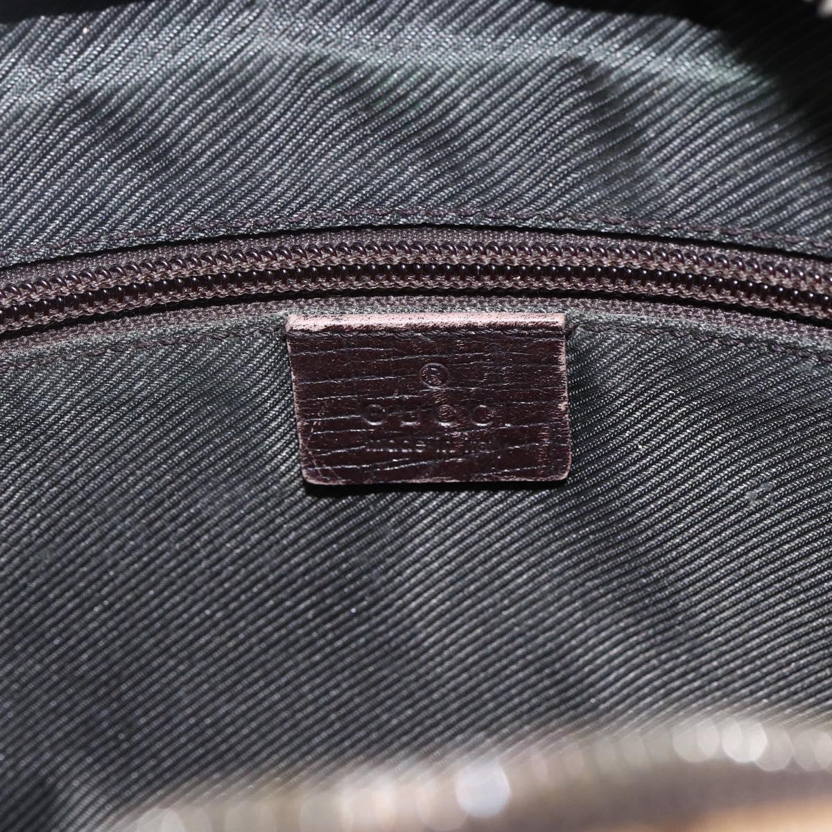 GUCCI GG Supreme Shoulder Bag PVC Beige Silver Auth 170385