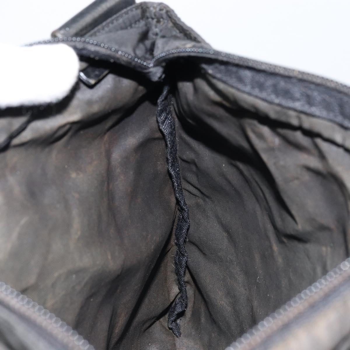 PRADA Shoulder Bag Nylon Black Auth 170396