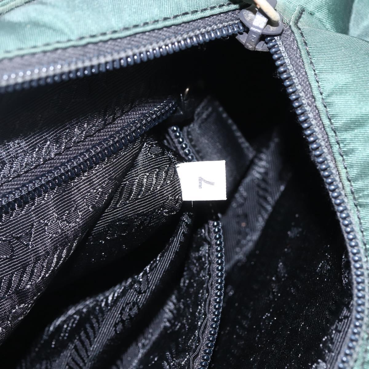 PRADA Tote Bag Nylon Green Auth 170398