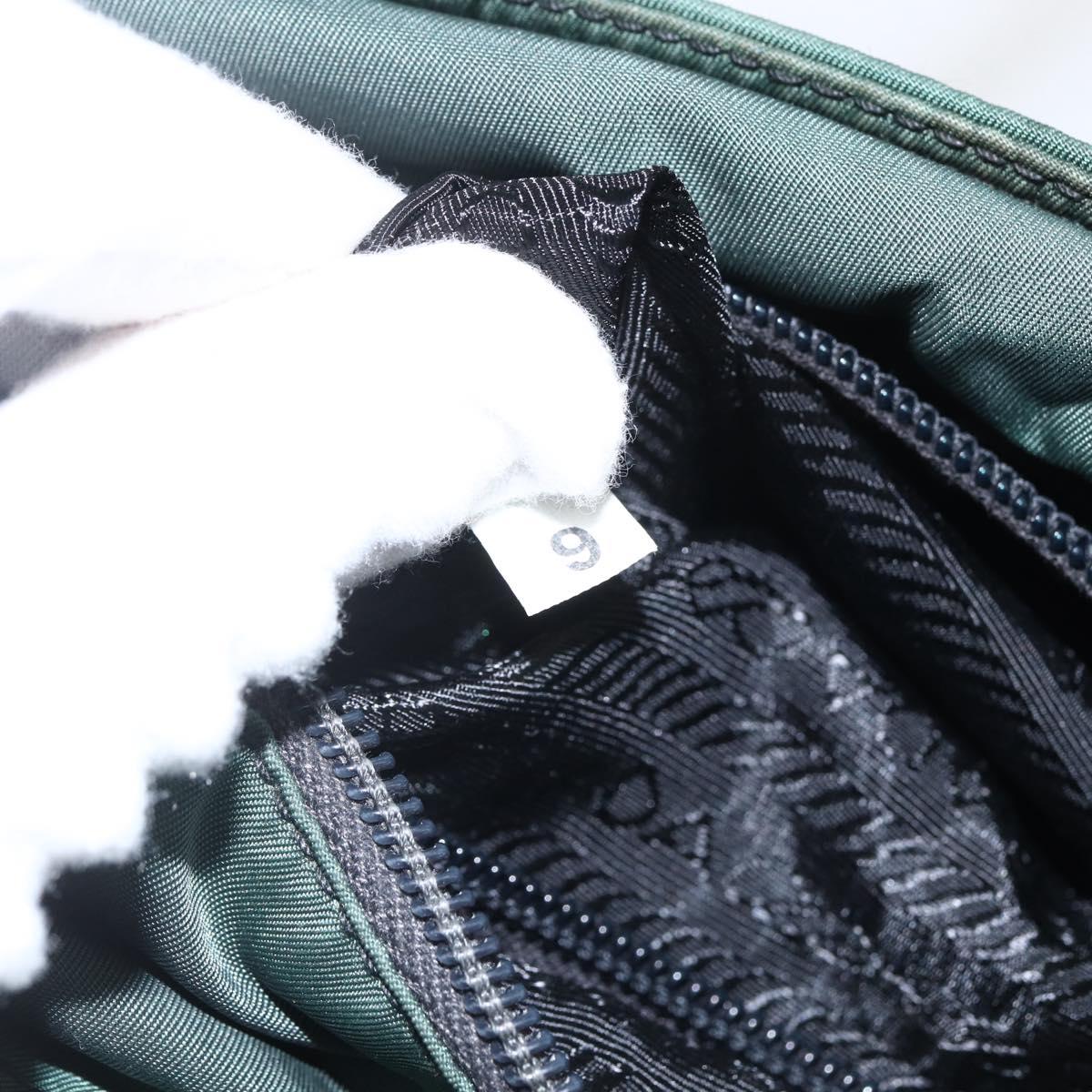 PRADA Tote Bag Nylon Green Auth 170398