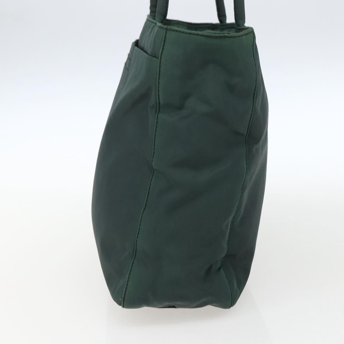 PRADA Tote Bag Nylon Green Auth 170398