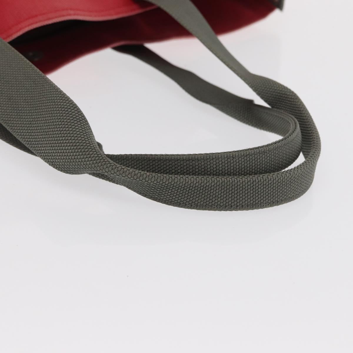 PRADA Sports Tote Bag Canvas Red Auth 170399
