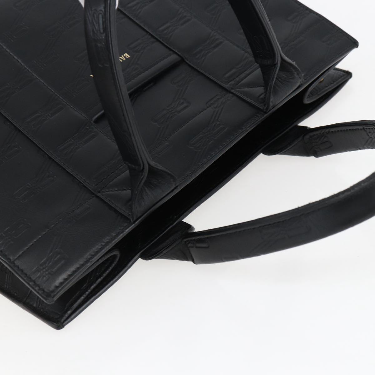 BALENCIAGA Hand Bag Leather Black Gold 714187 Auth 170445V