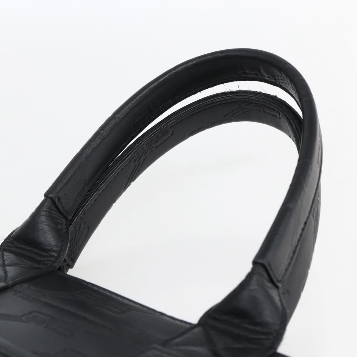 BALENCIAGA Hand Bag Leather Black Gold 714187 Auth 170445V