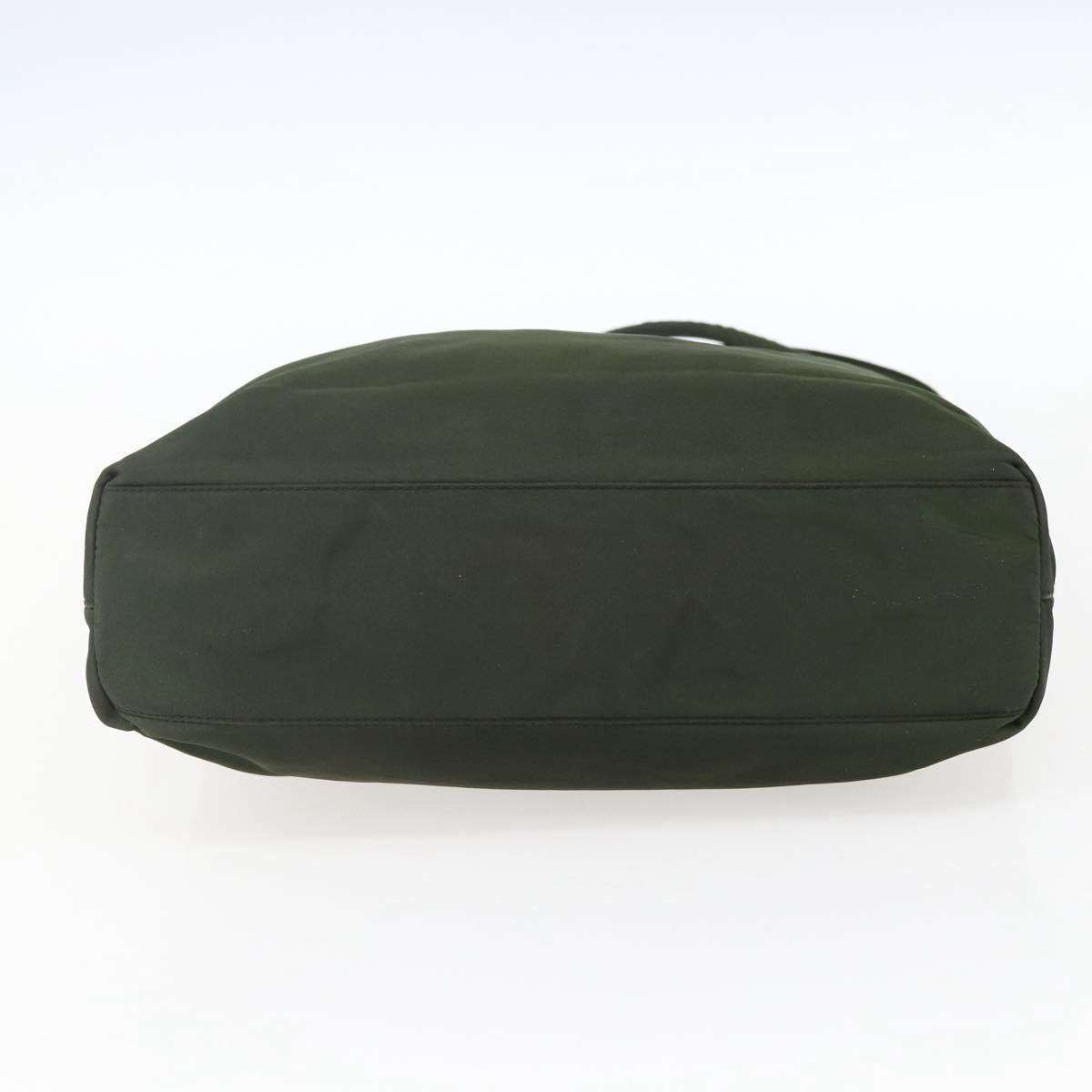 PRADA Tote Bag Nylon Green Auth 170483
