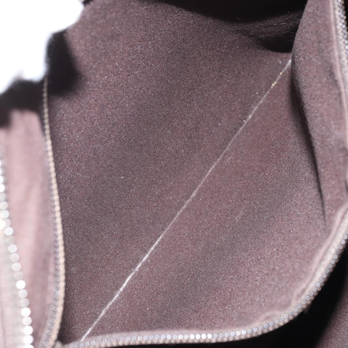 GUCCI GG Canvas Shoulder Bag Beige Silver 131211 Auth 170502