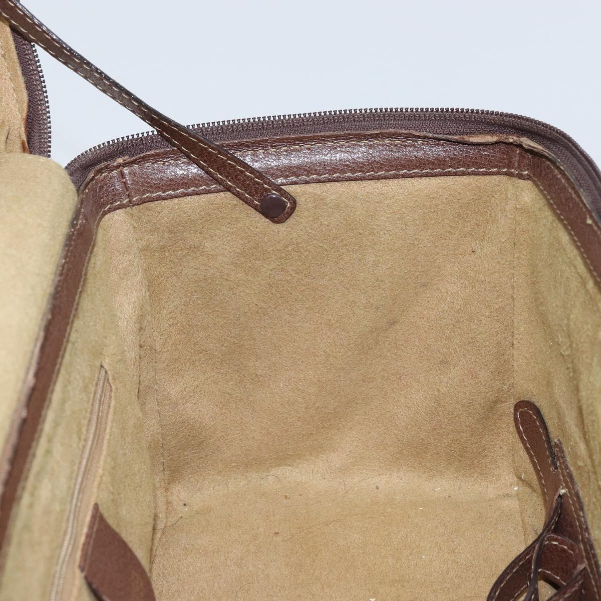 GUCCI Bamboo Hand Bag Leather 2way Brown Gold 013 122 2491 Auth 170509A