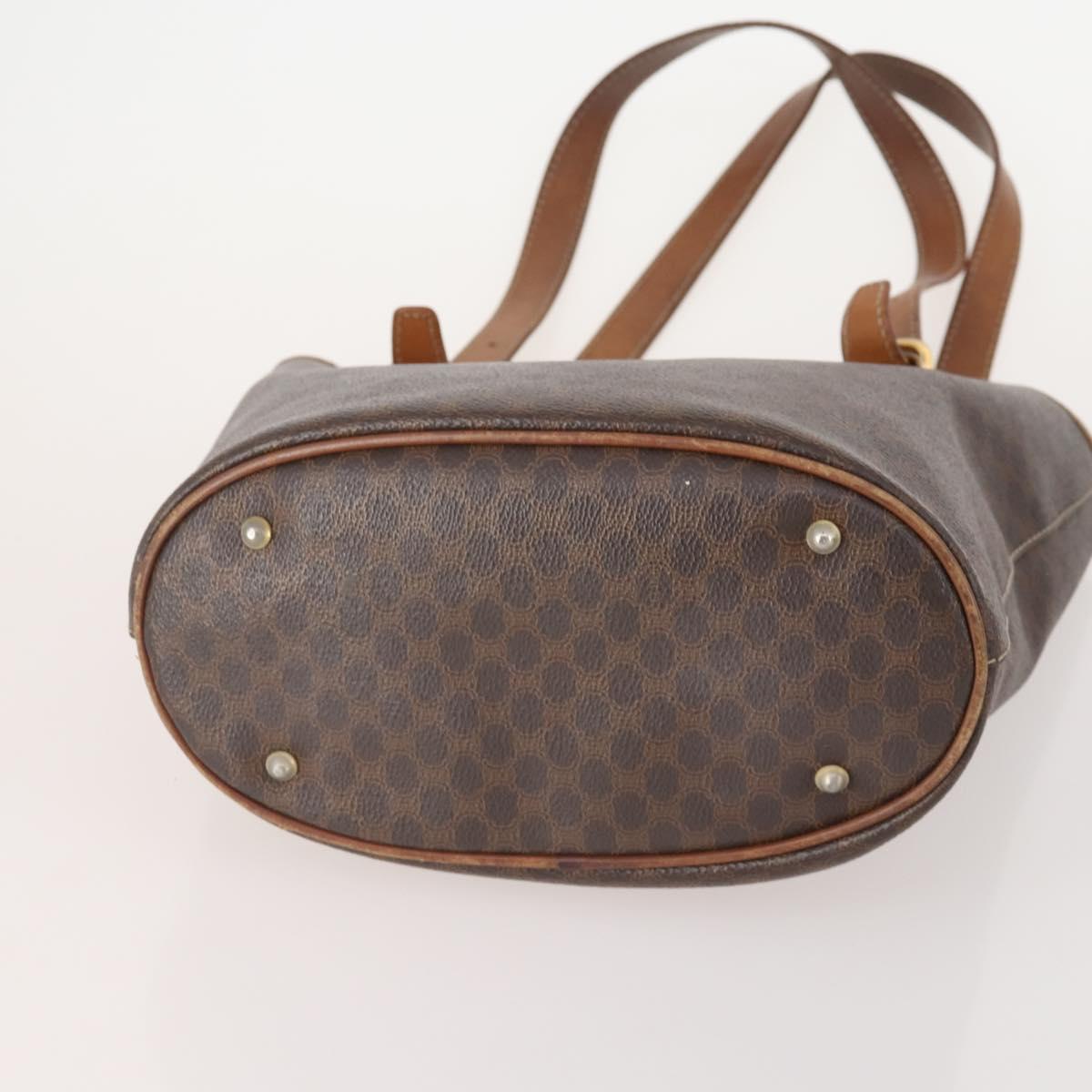 GUCCI Celine Macadam Canvas Bag PVC Leather 3 Set Black Brown Auth 170520